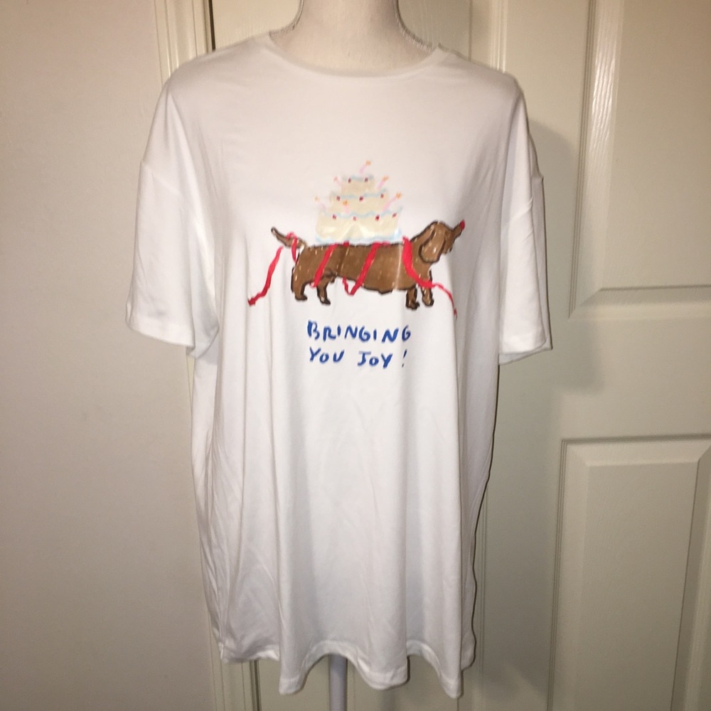NWOT Shein Dachshund Graphic Tee